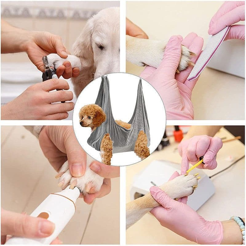 image-Pet Dog Cat Grooming Hammock Harness Dog Hammock Restraint Bag Helper Breathable Dogs Grooming Trimming Hammock Helper Cats
