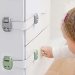 image-Home Baby Safety Protection Lock Anti-Clip Hand Door Closet Cabinet Locks Fo Fridge Cabinet Drawer Box Safe Lock For Kids No Tools Or Drilling Child Safety Cabinet Proofing Cabinet Drawer Door Latches