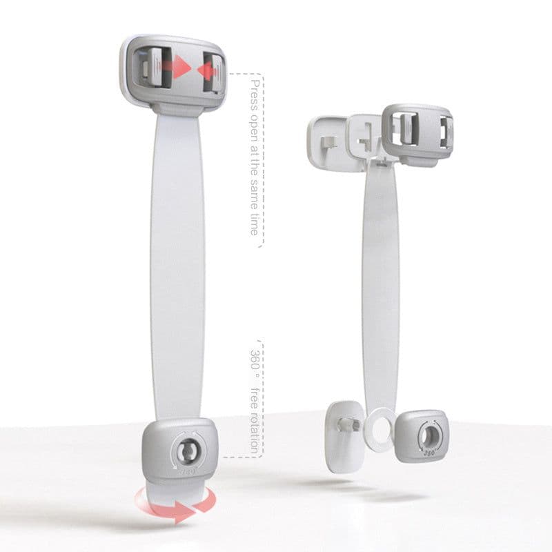 image-Home Baby Safety Protection Lock Anti-Clip Hand Door Closet Cabinet Locks Fo Fridge Cabinet Drawer Box Safe Lock For Kids No Tools Or Drilling Child Safety Cabinet Proofing Cabinet Drawer Door Latches