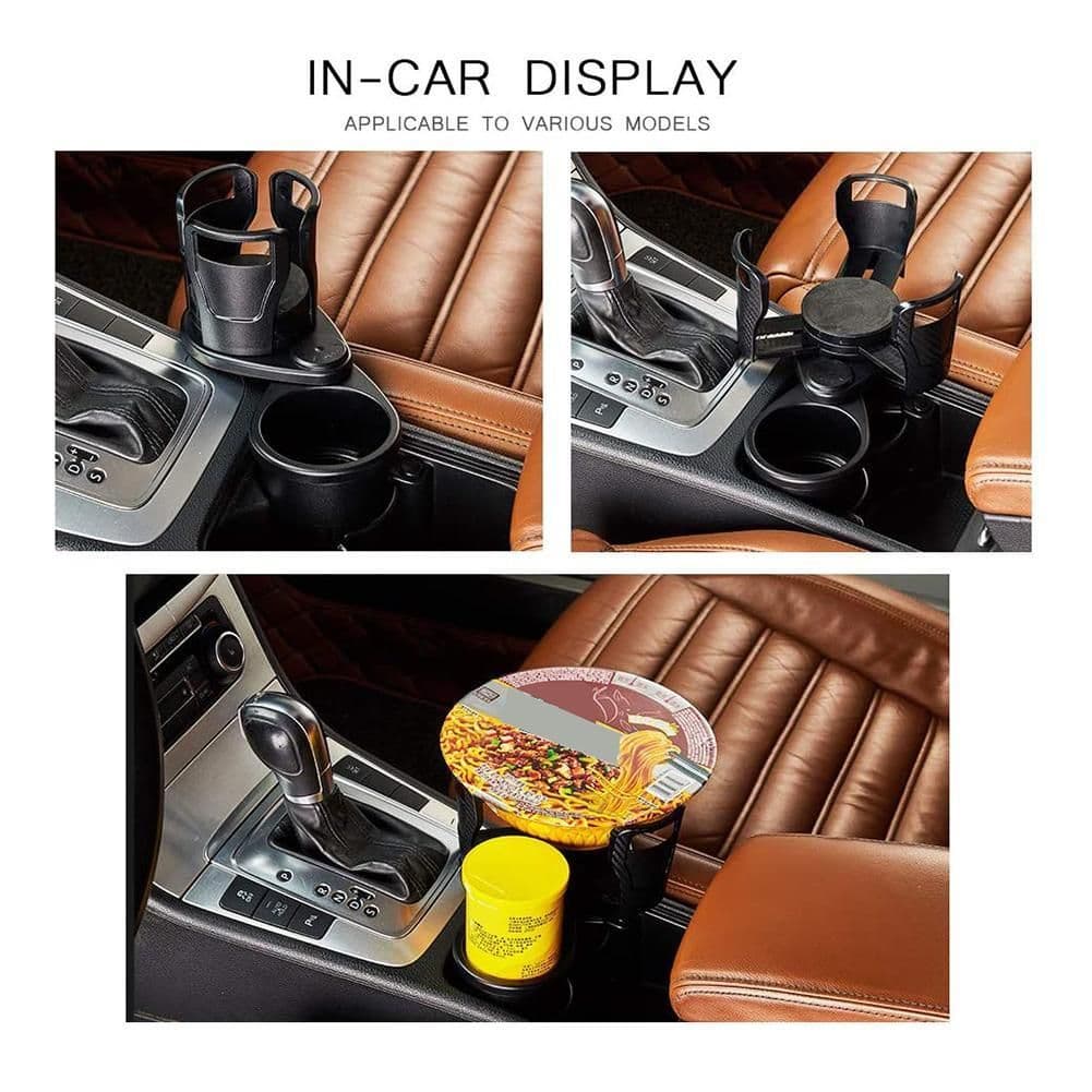 image-Foldable Car Cup Holder Drinking Bottle Holder Cup Stand Bracket Sunglasses Phone Organizer Stowing Tidying Car Styling