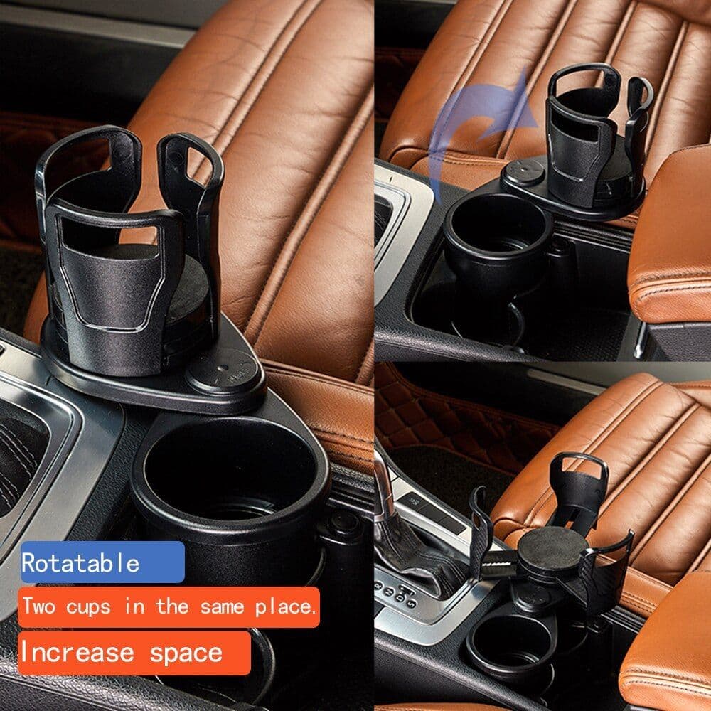 image-Foldable Car Cup Holder Drinking Bottle Holder Cup Stand Bracket Sunglasses Phone Organizer Stowing Tidying Car Styling