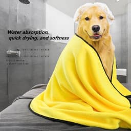 image-Dog Towels For Drying Dogs Drying Towel Dog Bath Towel, Quick-drying Pet Dog And Cat Towels Soft Fiber Towels Robe Super Absorbent Quick Drying Soft Microfiber Pet Towel For Dogs, Cats Yellow