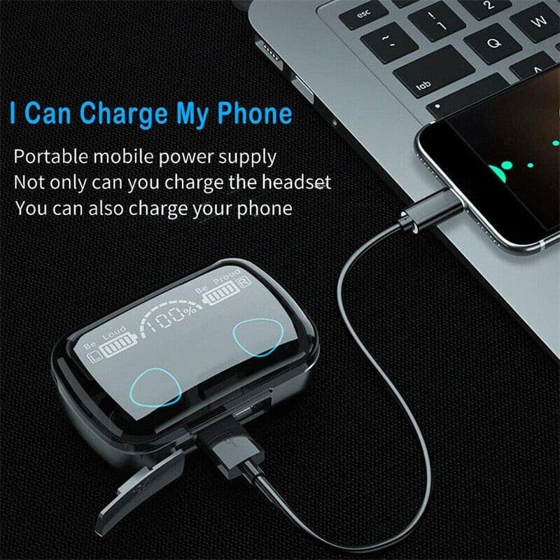 image-TWS Wireless 5.1 Waterproof Bluetooth Sports Waterproof Earphones