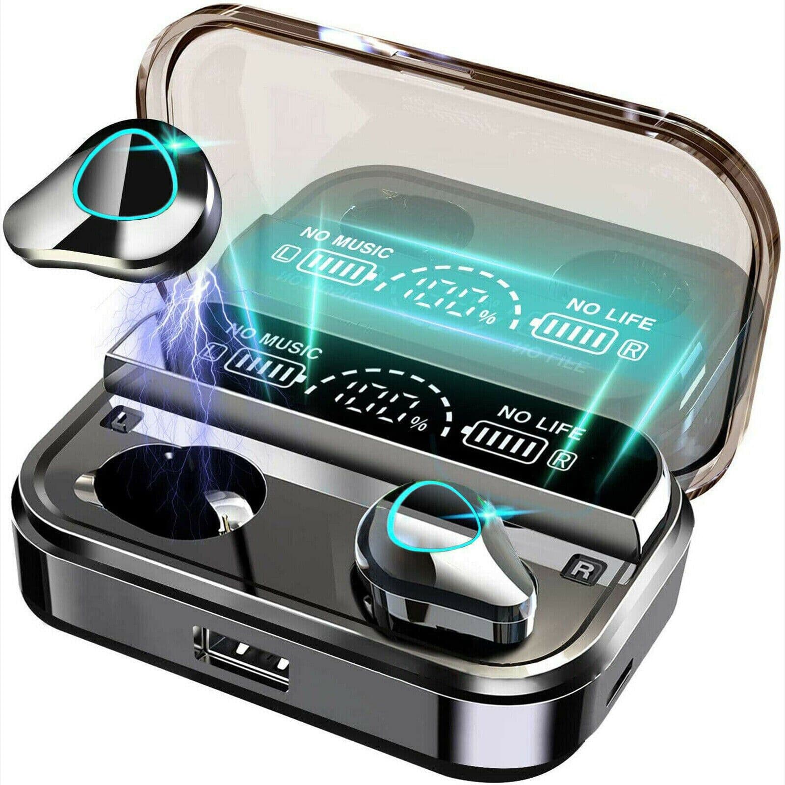 image-TWS Wireless 5.1 Waterproof Bluetooth Sports Waterproof Earphones