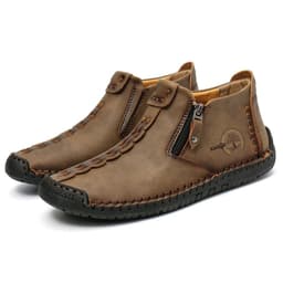 image-Xun Qi Martin Boots - Dark Green Size 48 Zipper