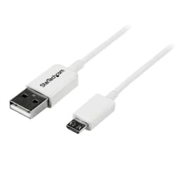 image-USB Cable to micro USB Startech USBPAUB2MW White Yellow (4 Units)