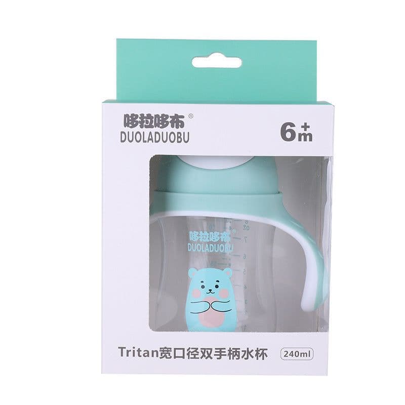 image-Straw Cup Baby Water Cup Drinking Milk Bottle Baby Children Learn To Drink Cup
