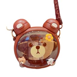 image-Net Celebrity Double Drink Straw Cup Children's Water Cup Plastic Cup Baby Kettle