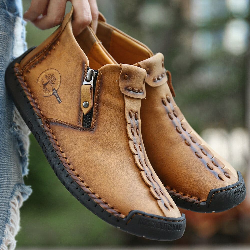 image-Xun Qi Martin Boots - Dark Green Size 48 Zipper