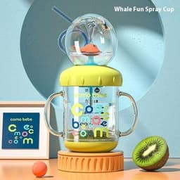 image-Whale Diving Cup Baby Drinking Water Fountain Water Cup