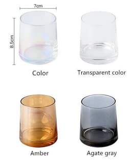 image-Colorful transparent water cup
