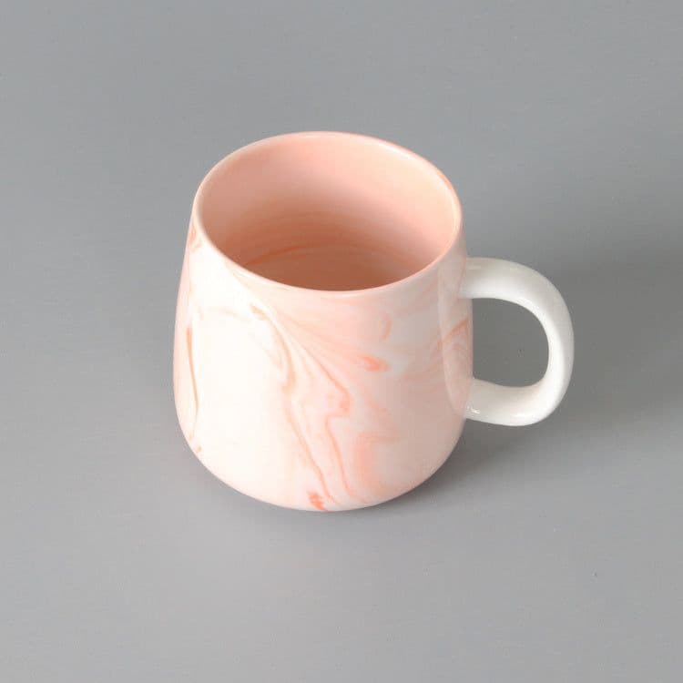 image-Marbled ceramic water cup