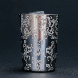 image-Stainless Steel Water Cup Silver Garland Cup Milk Cup