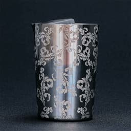 image-Stainless Steel Water Cup Silver Garland Cup Milk Cup