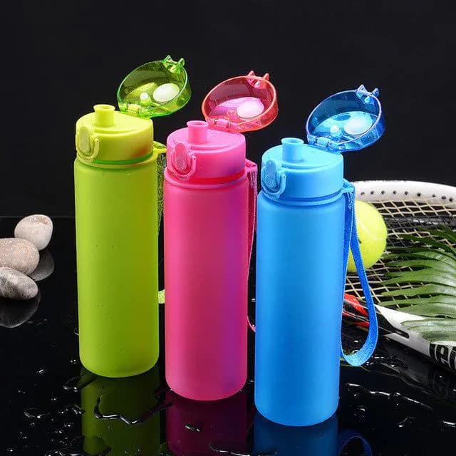 image-Bounce Cover Frosted Plastic Water Cup