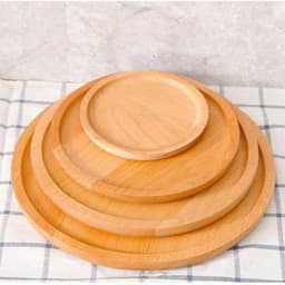 image-Household Wooden Water Cup Teapot Plate