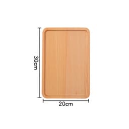 image-Household Wooden Water Cup Teapot Plate