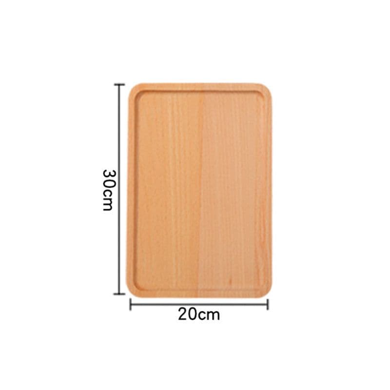 image-Household Wooden Water Cup Teapot Plate