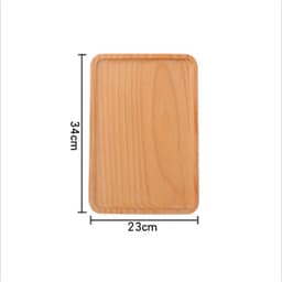 image-Household Wooden Water Cup Teapot Plate