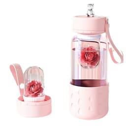 image-Tea Water Separation Magnetic Glass Water Cup Sealed Without Leakage Glass Tea Water Cup Infuser Tumbler Drinkware Water Bottle With Tea Filter