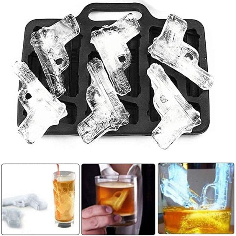 image-Creative 3D Skull Mold Ice Cube Tray Silicone Mold Soap Candle Moulds Sugar Craft Tools Bakeware Chocolate Moulds