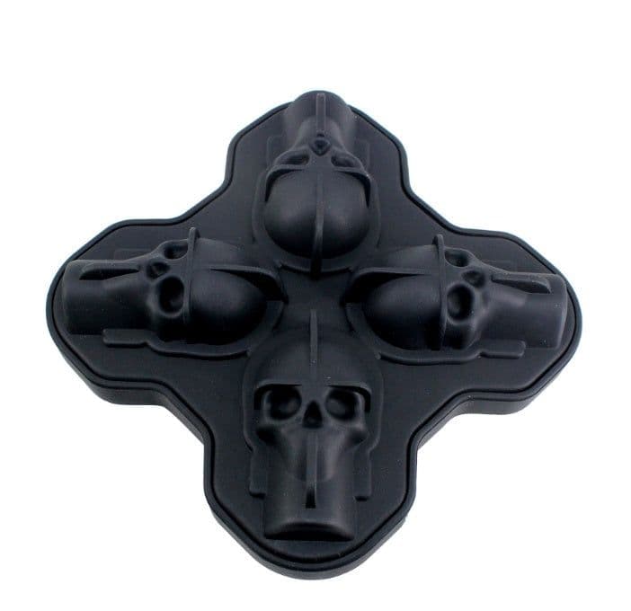 image-Creative 3D Skull Mold Ice Cube Tray Silicone Mold Soap Candle Moulds Sugar Craft Tools Bakeware Chocolate Moulds