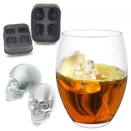 image-Creative 3D Skull Mold Ice Cube Tray Silicone Mold Soap Candle Moulds Sugar Craft Tools Bakeware Chocolate Moulds