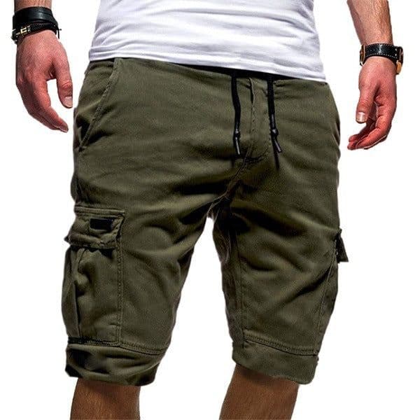 image-Men Casual Jogger Sports Cargo Shorts Military Combat Workout Gym Trousers Summer Mens Clothing