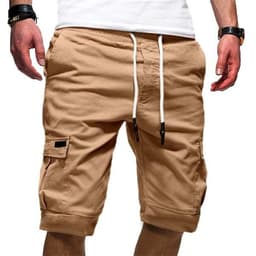 image-Men Casual Jogger Sports Cargo Shorts Military Combat Workout Gym Trousers Summer Mens Clothing