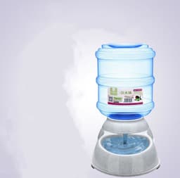 image-Cats Dogs Automatic Pet Feeder Drinking Water Fountains Large Capacity Plastic Pets Dog Food Bowl Water Dispenser