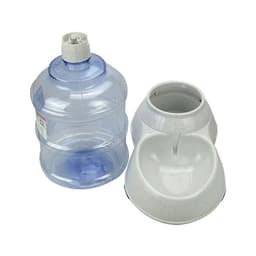 image-Cats Dogs Automatic Pet Feeder Drinking Water Fountains Large Capacity Plastic Pets Dog Food Bowl Water Dispenser