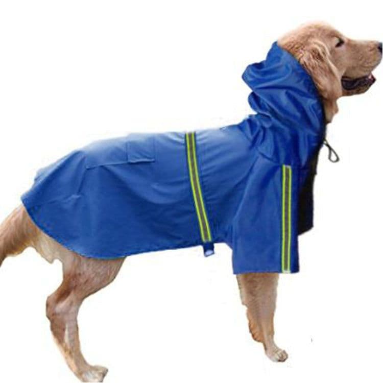 image-Spring and summer new dog raincoat waterproof cape dog reflective raincoat large dog raincoat