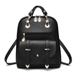 image-Female bag fashion PU leather dual-use backpack