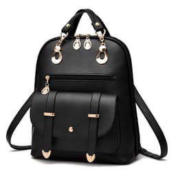 image-Female bag fashion PU leather dual-use backpack