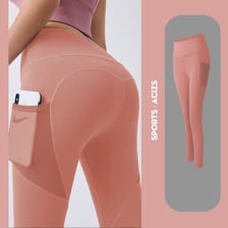 image-Yoga Pants Women With Pocket Leggings Sport Girl Gym Leggings Women Tummy Control Jogging Tights Female Fitness Pants