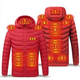 image-Winter Smart Heating Cotton USB Charging Heating Cotton Men's Jacket