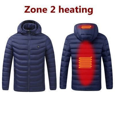 image-Winter Smart Heating Cotton USB Charging Heating Cotton Men's Jacket