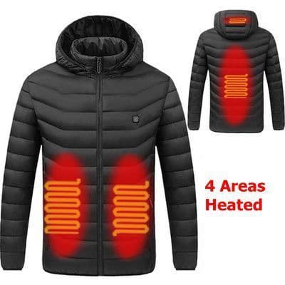 image-Winter Smart Heating Cotton USB Charging Heating Cotton Men's Jacket