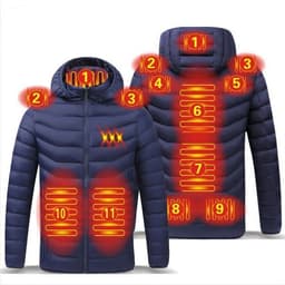 image-Winter Smart Heating Cotton USB Charging Heating Cotton Men's Jacket