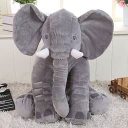 image-Elephant Doll Plush Toy Elephant Pillow Baby Comfort Doll