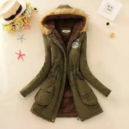 image-Thick Winter Jacket Women Large Size Long Section Hooded parka outerwear new fashion fur collar Slim padded cotton warm coat