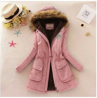image-Thick Winter Jacket Women Large Size Long Section Hooded parka outerwear new fashion fur collar Slim padded cotton warm coat