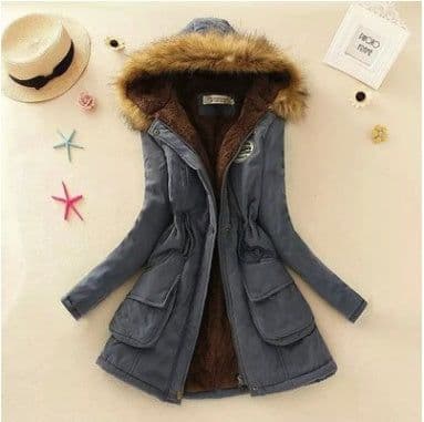 image-Thick Winter Jacket Women Large Size Long Section Hooded parka outerwear new fashion fur collar Slim padded cotton warm coat