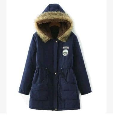 image-Thick Winter Jacket Women Large Size Long Section Hooded parka outerwear new fashion fur collar Slim padded cotton warm coat