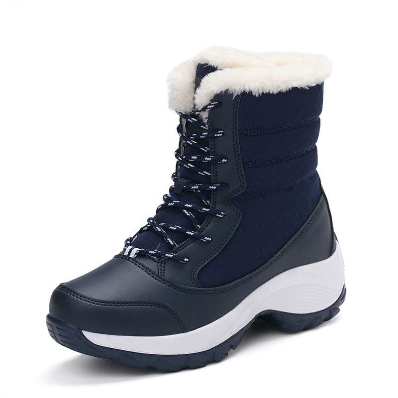 image-Snow Boots Female High To Help Waterproof Ladies Cotton Shoes Boots Plus Velvet Shoes