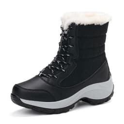 image-Snow Boots Female High To Help Waterproof Ladies Cotton Shoes Boots Plus Velvet Shoes