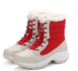 image-Snow Boots Female High To Help Waterproof Ladies Cotton Shoes Boots Plus Velvet Shoes