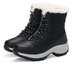 image-Snow Boots Female High To Help Waterproof Ladies Cotton Shoes Boots Plus Velvet Shoes