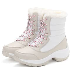 image-Snow Boots Female High To Help Waterproof Ladies Cotton Shoes Boots Plus Velvet Shoes