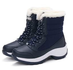 image-Snow Boots Female High To Help Waterproof Ladies Cotton Shoes Boots Plus Velvet Shoes